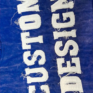 Custom Logo Streetwear Puff Print Acid Wash Stacked Flared <b>Sweat</b> Suit Distressed Embroidery Chenille Patch Sweatsuits - Product Image 4