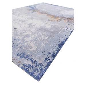 Alfombra Kavi Ivory de Lana y Seda de Bambú Anudada a Mano, Colección Teoría del Caos-Esk-351, 10mm, Abstracta, para Sala de Estar, Pasillo de Adolescentes - Product Image 2