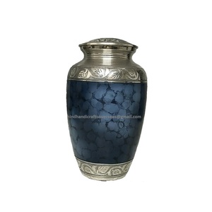 Buena venta al por mayor de cenizas humanas de cremación urna de Metal para adultos/urna de cremación/suministros funerarios clásicos urnas urna esmaltada de alta calidad - Product Image 1