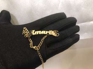 Braccialetti di Gioielleria Personalizzati Placcati in <span class=keywords><strong>Oro</strong></span> 18k con Simpatici Cartoni Animati per Regalo <span class=keywords><strong>Donna</strong></span> Cavigliere con Targhetta per Feste - Product Image 2