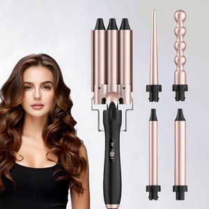 Großhandelspreis Multifunktionales 5-in-1 Keramik-Lockenstab-Set Elektrischer Lockenstab mit 3 Heizstufen für den Hausgebrauch - Product Image 1