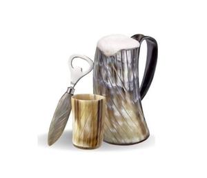 Jarra de Cerveza Vikinga de Cuerno Natural, Decoración Artesanal para el Hogar, Jarra Nórdica para Cerveza y Vino, Tazas para Fiestas de Boda al Mejor Precio - Product Image 5