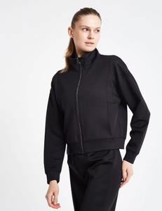 เสื้อแจ็กเก็ตมีฮู้ดคอเต่าสำหรับผู้หญิงเสื้อมีซิปแขนยาว - Product Image 5