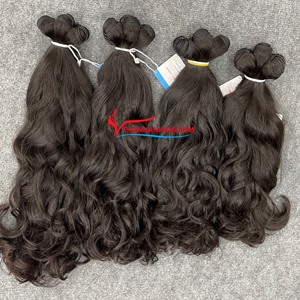 Prix de gros usine paquets de cheveux ondulés naturels bruts 100% extensions de cheveux humains vietnamiens sans synthétique sans enchevêtrement - Product Image 5