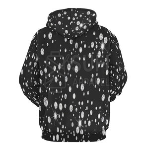 Sudadera con Capucha de Invierno para Adultos, 100% Algodón, Lisa, con Pedrería, Transpirable, Manga Larga, Alta Calidad - Product Image 2