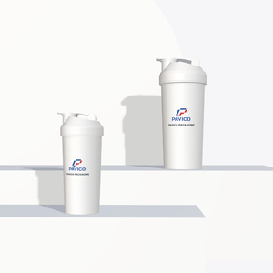 Venta al por mayor sostenible PP plástico gimnasio Shake botella forma cilíndrica Blanco/azul/Verde/colores personalizados hecho en Vietnam muestra disponible - Product Image 3