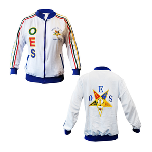 Logo personnalisé High Street Style Broderie Col Montant Denim Avant Arrière OES Veste avec Zip Intégral Veristy pour Hommes - Product Image 1