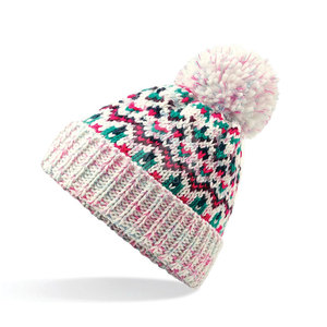 Venta al por mayor logotipo personalizado diseño Jacquard piel Beanie Hat Material duradero precio bajo más vendido Beanie Hat - Product Image 2