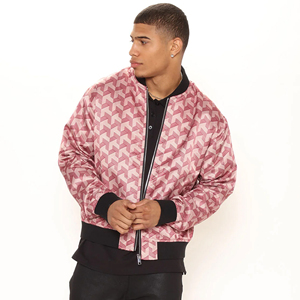 Factory Directly <b>Cheap</b> Price Low MOQ Fully Custom <b>Winter</b> Zipper Stand Collar Sublimated Premium Quality Men Bomber <b>Jacket</b> - Product Image 2