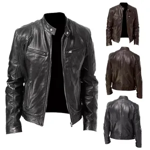 Wholesale Leather <b>Jackets</b> Men Custom Leather <b>Jackets</b> for Men Genuine Leather <b>Jacket</b> for Men in Different Look and Designs - Product Image 2