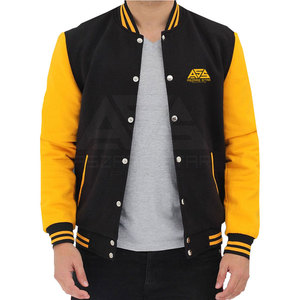 High Quality Custom Made OEM Service Lettermen <b>Jacket</b> for Men Comfortable Breathable Outdoor Long Sleeves Stand Collar for - Product Image 1