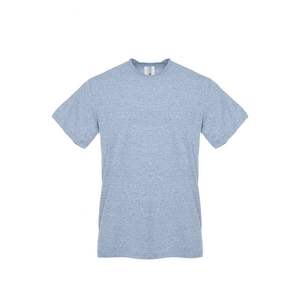 60% coton peigné à anneaux/% 40 poly 32 simples t-shirts Logo personnalisé prix de gros en vrac t-shirts - Product Image 1