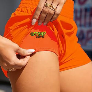 Short moulant de sport à séchage rapide pour hommes et femmes, pantalon de compression à taille élastique en toile - Product Image 4