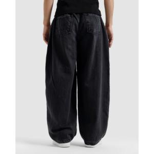 Pantalon en jean simple et tendance, style skater, coupe large - Product Image 3