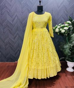 Mujeres indias exclusivas pesadas India Pakistán Ropa tradicional Ropa étnica india Alphanumero - Product Image 4