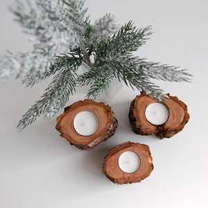 High Quality White Wood <b>Pillar</b> <b>Candle</b> Holder Hot Selling Christmas Wood <b>Candle</b> Holders, Lanterns, & <b>Candle</b> Jars From India - Product Image 6
