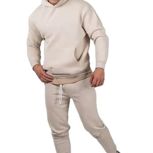 Conjunto Deportivo Unisex 2024 con Logotipo Personalizado, Poliéster/Algodón, Tallas Grandes, Antibacteriano, Dos Piezas, Sudadera y Pantalones Deportivos para Hombre/Mujer, Gimnasio - Product Image 4