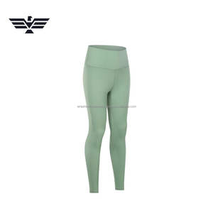 Meilleurs ensembles de vêtements de sport pour femmes de haute qualité, pantalons de yoga à taille haute élastique, en spandex/nylon, extensibles, respirants, leggings de sport - Product Image 6