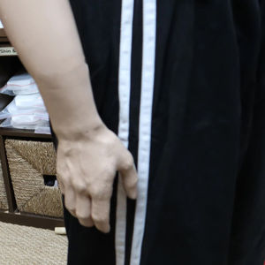 Satin With <b>White</b> Stripes Top Quality Best Supplier OEM ODM Service Eco Friendly Lightweight <b>Men</b> <b>Trousers</b> Cheap Price OEM - Product Image 4