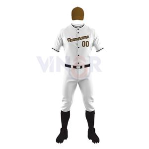 Venta caliente Hombres Uniforme de béisbol Uniforme de diseño de etiqueta privada Etiqueta privada Su propio diseño Conjuntos de Jersey y pantalón de béisbol - Product Image 1