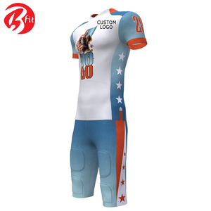 Maillot de football américain à manches courtes pour hommes, vêtements d'entraînement d'équipe, vente en gros de la meilleure taille, hauts de football américain élégants - Product Image 2