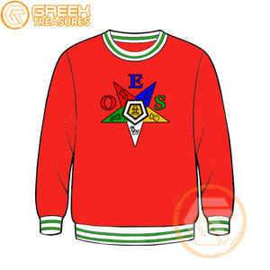 Commande personnalisée de l'étoile de l'Est sweat-shirt brodé en molleton de coton pull de haute qualité vêtements grecs OES sweat-shirts - Product Image 6