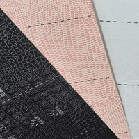 YISHU Feuilles de similicuir noir en relief de crocodile Papier spécialisé avec texture de tissu Vente en gros pour l'emballage et les cadeaux