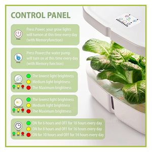 <span class=keywords><strong>Mini</strong></span> pot de fleur hydroponique personnalisable système de culture Microgreen planteur de jardin intelligent intérieur Led élèvent la lumière pour la maison légumes - Product Image 4