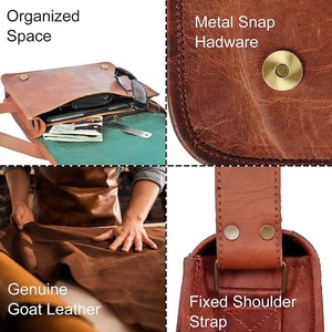 Classic Leather Messenger <b>Bag</b> for Men and <b>Women</b> Can Be Used As - Product Image 2