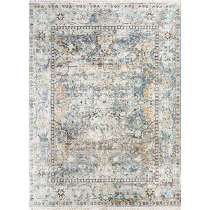 Alfombra Afgana de Lana Tejida a Mano, Color Marfil, con Patrón de Medallón, para Uso Doméstico - EA-1505 - Product Image 1