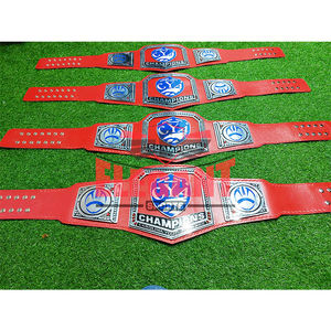 Custom Design <span class=keywords><strong>Wwe</strong></span> Kampioenschap Worstelen Riemen Sialkot Pakistan 4Mm Zinken Platen Lederen Band Wereld Zwaargewicht Kampioen Riem - Product Image 2