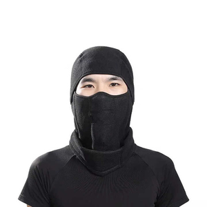 Vente en gros taille personnalisable cagoule à motif uni cagoule intégrale cagoule noire pour unisexe - Product Image 6
