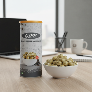 Nueces Makhana Tostadas con Sabor a Pimienta Negra Picante, Caja de 80g, Sin Gluten, Bajas en Grasa - Product Image 2