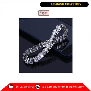 Pulseras de diamantes de alta calidad chapado en oro plata para compromiso boda fiesta regalo de los mejores proveedores - Product Image 6