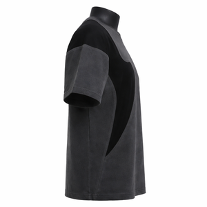 Camiseta de Algodón Ecológico Transpirable de Punto Oversize para Hombre, Diseño de Paneles Premium Estilo Urbano, Ajuste Regular, Moda, Venta al por Mayor - Product Image 4