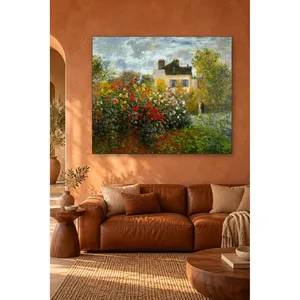 Impression sur toile de Fida Monet : Dahlias dans le jardin d'Argenteuil - Product Image 2