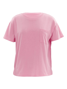 Las mejores camisetas superventas para mujer, camisetas informales de talla grande para mujer, camiseta de manga corta de talla personalizada con bolsillo y servicio OEM - Product Image 6