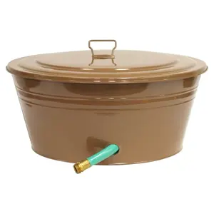 Fire <b>Hose</b> Pot <b>Holder</b> Fire <b>Hose</b> Pot Firefighting Equipment Fire <b>Hose</b> Pot Designer Copper Metal Planter Pipe Elegant for Garden - Product Image 1