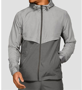 Personalizado de los hombres 100% poliéster verano Jogging desgaste transpirable cortavientos chándal Casual a prueba de viento impermeable Nylon impreso - Product Image 3