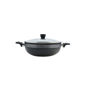Imperial Modern Classic Non-Stick 10-Piece Cookware <b>Set</b>-Oven-Safe Metal <b>Pots</b> with Glass Covers for Home Cooking & Custom Logo - Product Image 3