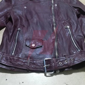 Veste en cuir véritable tendance pour femmes Imperméable Coupe-vent Respirante Vêtement d'extérieur d'hiver Veste en cuir pour femmes - Product Image 5