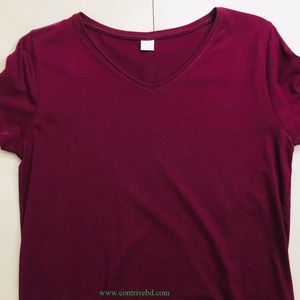 Camiseta de lujo con cuello redondo y hombros caídos para mujer, Camiseta de algodón 100%, diseño de logotipo personalizado, ropa de calle informal de talla grande, corta - Product Image 2