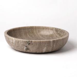 Tono marrón, superventas, cuenco redondo de mármol Beige de Toronto, diseño elegante, piedra de lujo hecha a mano, centro de mesa decorativo moderno - Product Image 1