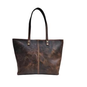 Sac fourre-tout en cuir bohème de grande capacité pour femmes décoration de bouton de fermeture à glissière pour l'organisation professionnelle de travail - Product Image 4