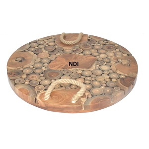 Platos para Servir Pasta de Calidad Sostenible, Estilo Único, Bandeja para Servir Desayuno, Bandeja Decorativa para Servir Alimentos, Suministro de la India - Product Image 3