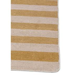 Alhambra Gold Flat Weave Wool <b>Rugs</b> Handmade Striped Rectangle Jute <b>Rugs</b> for Home for Bedroom Living Room Hallway-Dwrm-176 - Product Image 4
