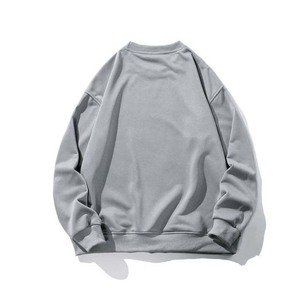 Sudadera Extra Grande de Invierno con Cuello Redondo, Estampado Digital Bordado y Acabado Teñido Liso - Product Image 2