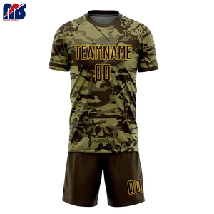 Nouvel arrivage d'uniformes de football graphiques entièrement personnalisables Short en jersey respirant vêtements de football sublimés - Product Image 3