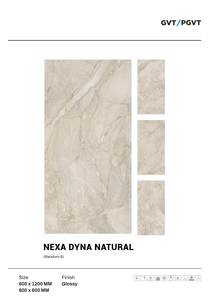 Carreaux de sol muraux vitrifiés en porcelaine émaillée de 600x1200mm avec des surfaces extrêmement brillantes Série de design brillant pour murs et sols - Product Image 3