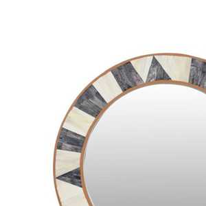 Miroir mural de qualité supérieure avec incrustations d'os, design en mosaïque artistique, miroir décoratif artisanal pour mur intérieur - Product Image 4